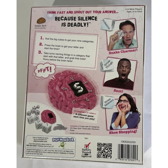 Brain Fart Board Game By Play Monster 3+ Players Age 14+ EUC Quick Thinking Game - Picture 2 of 4